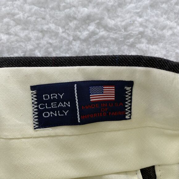 John Alexander Pants Men's 38x30 Gray Pleated Front Wool Preppy Corpcore USA - Picture 7 of 16